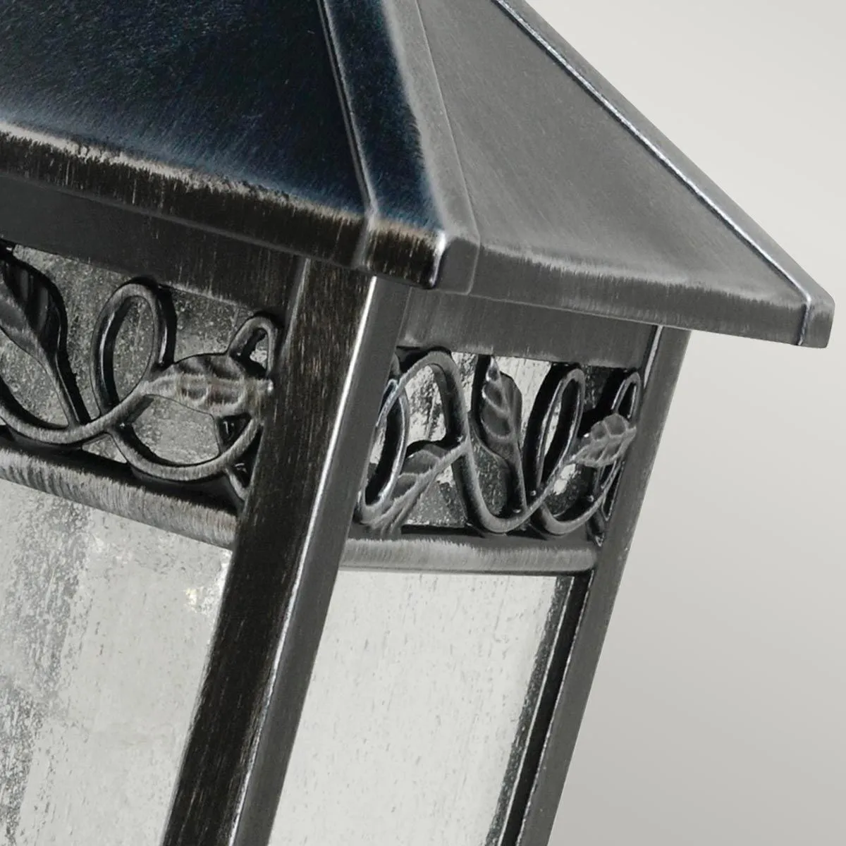 Winchcombe 1 Light Wall Lantern | Black/Silver