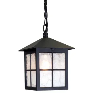 Winchester 1 Light Chain Lantern | Black