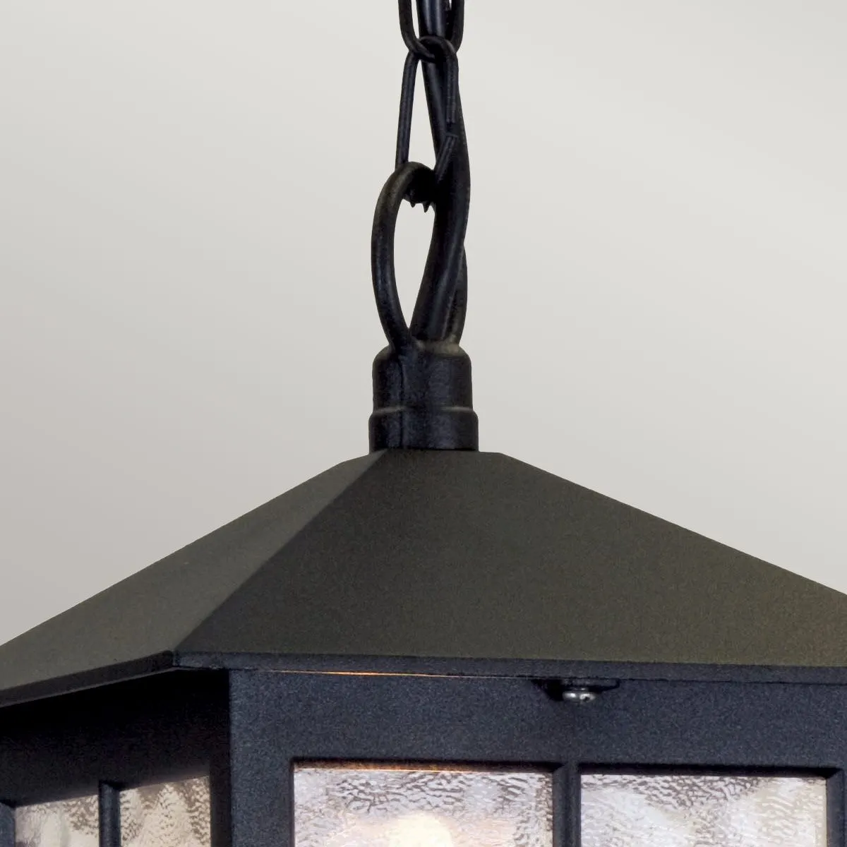 Winchester 1 Light Chain Lantern | Black