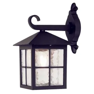 Winchester 1 Light Wall Down Lantern | Black