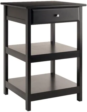 Winsome Delta Printer Stand Black Home Office, 20.87x20.24x30.71
