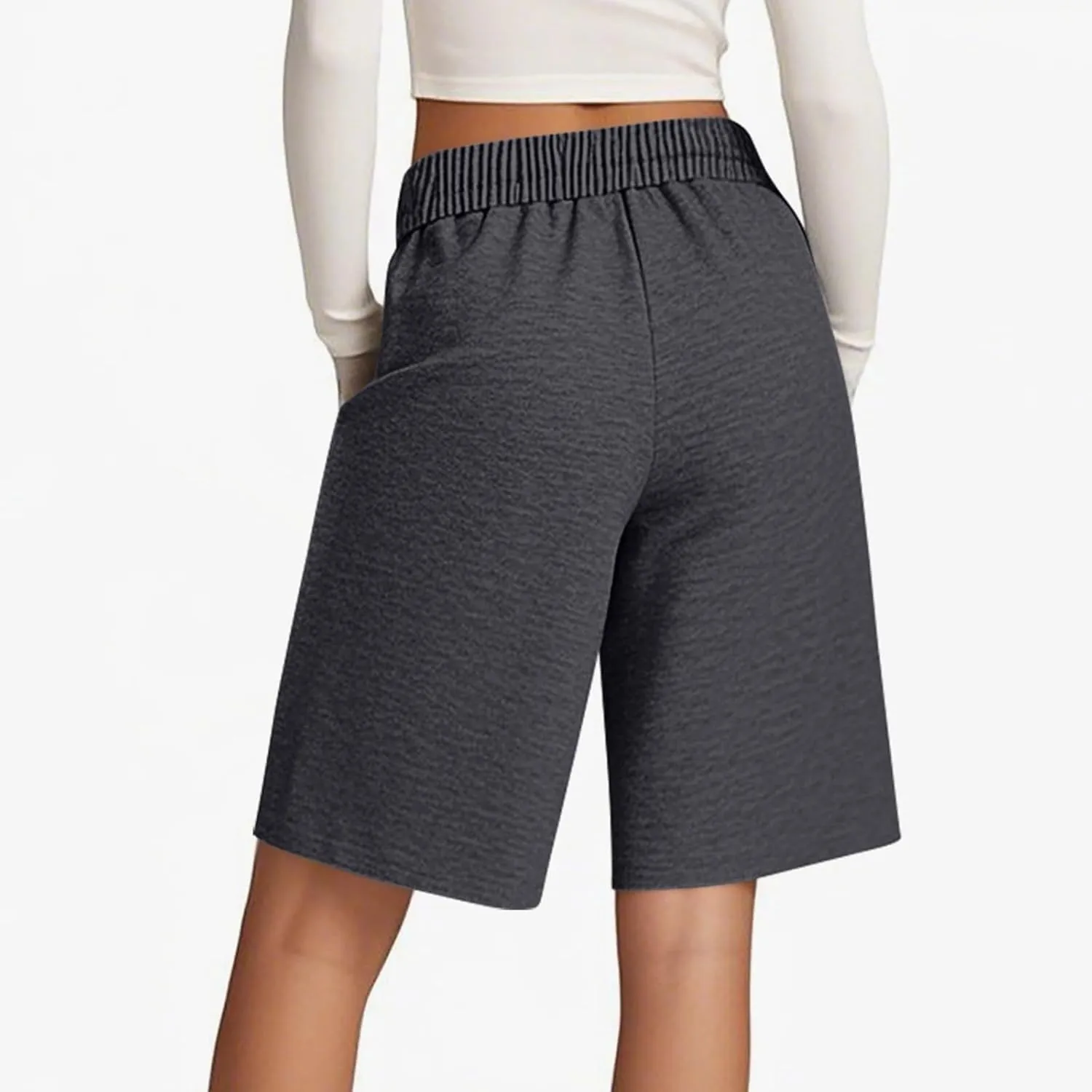 Women's Athletic Shorts High Waisted Sweat Short Casual Yoga Running Walking Lightweight Shorts for Women