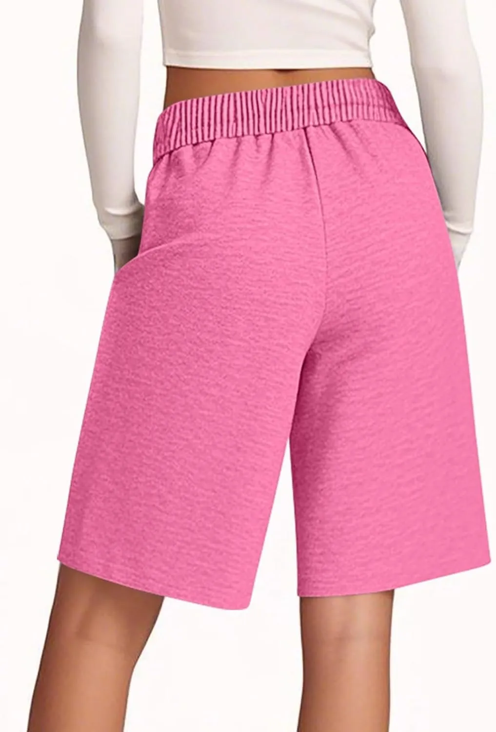 Women's Athletic Shorts High Waisted Sweat Short Casual Yoga Running Walking Lightweight Shorts for Women