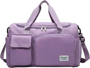 Womens Gym Bag with Shoes Compartment,28L Duffel Bag Men,Waterproof Gym Duffle Bag for Workout Travel Yoga Sports