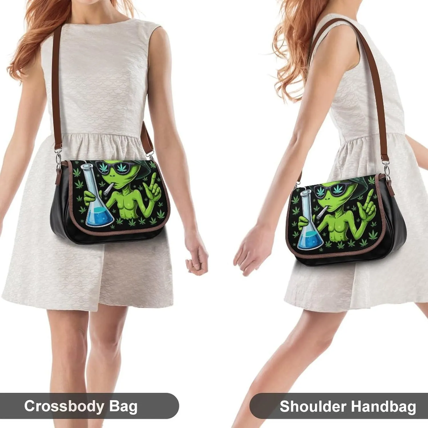 Womens PU Leather Crossbody Bag Lightweight Cellphone Purse Handbags with Adjustable Strap