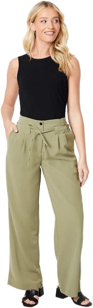 Womens/Ladies Paperbag Pants
