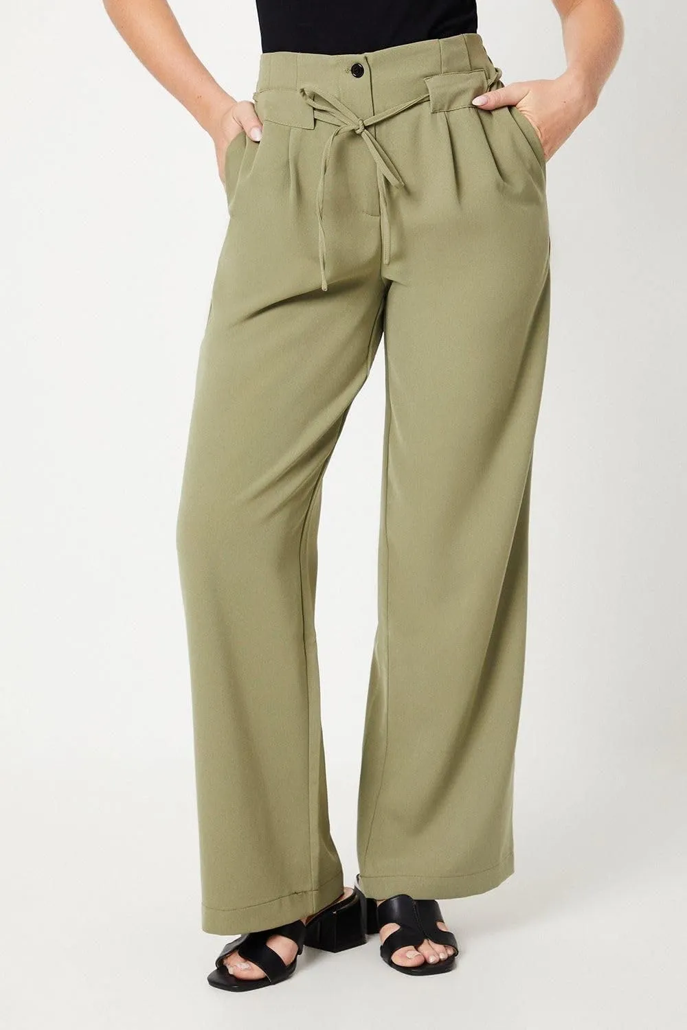 Womens/Ladies Paperbag Pants