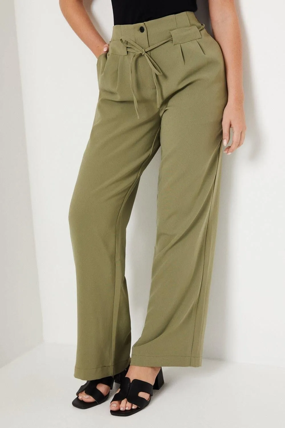 Womens/Ladies Paperbag Pants