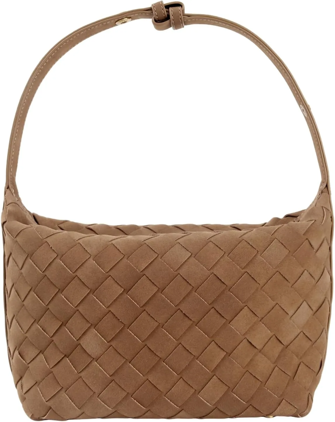 Woven Bag,Woven Leather Handbags,Suede Bags for Women,Retro Textured Waterproof and Wear-resistant Handbag