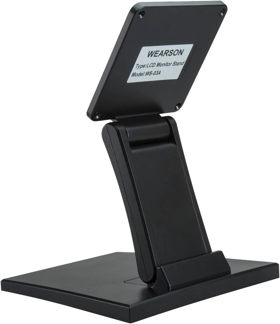 WS-03A Adjustable LCD TV Stand Folding Metal Monitor Desk Stand With VESA Hole 75x75mm&100x100mm