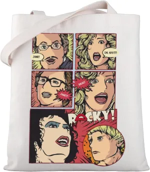WSNANG Horror Show Musical Tote Bag Horror Show Gifts Horror Movie Themed Bag Horror Musical Fans Merch