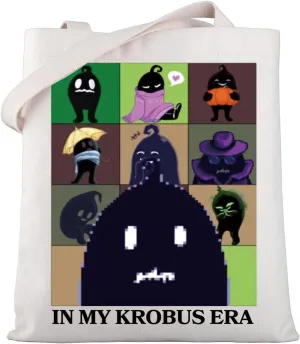 WSNANG Valley Game Shoulder Bag In My Krobus Era Tote Bag Farming Video Game Lover Shopping Bag Pixel Game Gift
