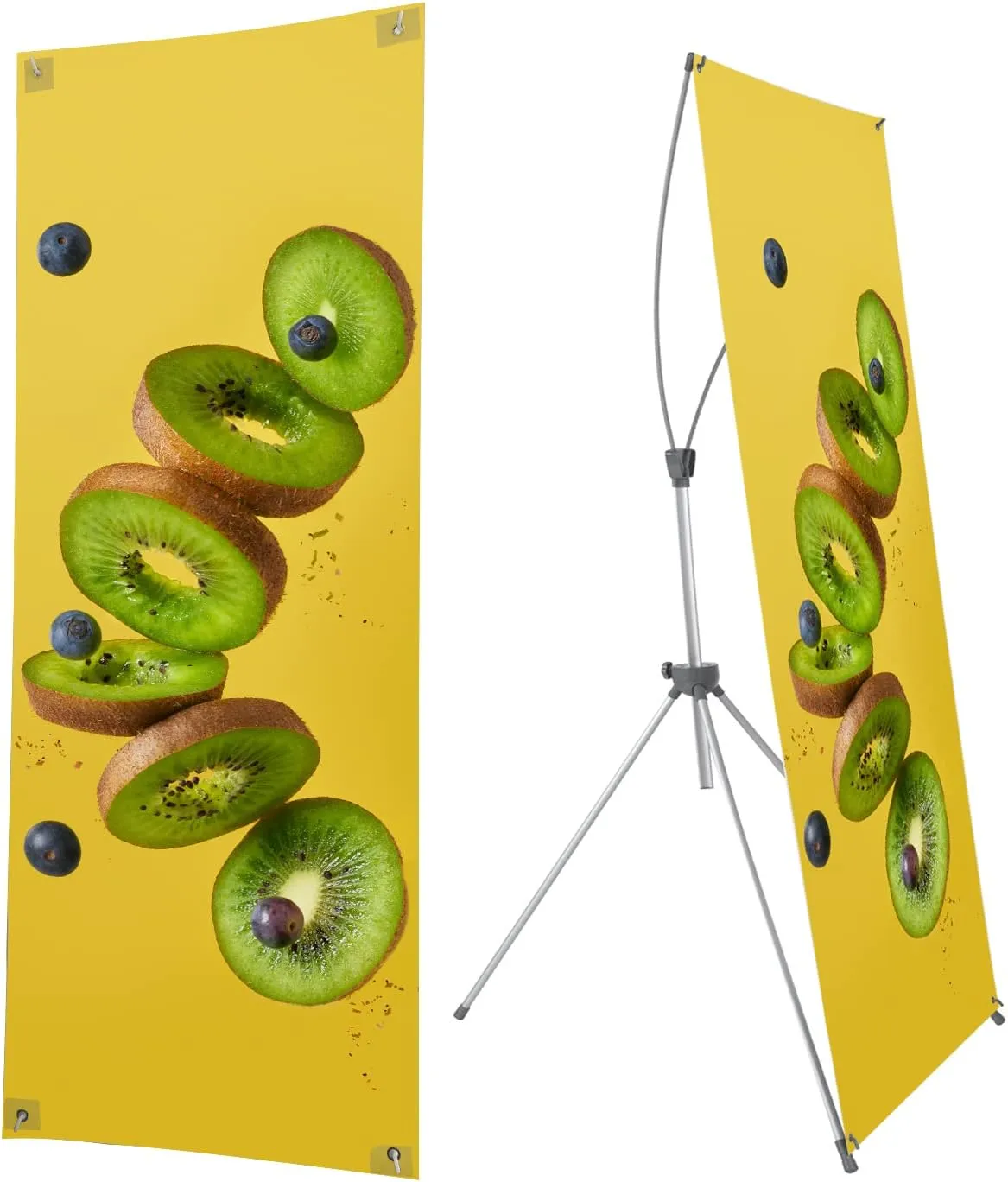 X Banner Stand 36"*78" Perfect for Restaurant and Store Display with Portable Travel Bag (36"*78")