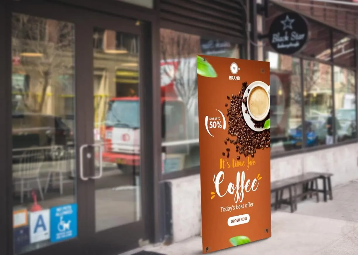 X Banner Stand 36"*78" Perfect for Restaurant and Store Display with Portable Travel Bag (36"*78")