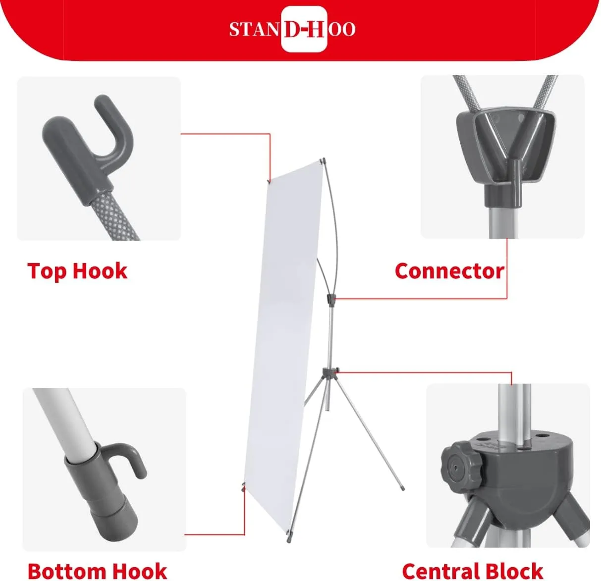 X Banner Stand 36"*78" Perfect for Restaurant and Store Display with Portable Travel Bag (36"*78")