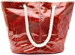XL-Beach Tote Bag For Women and Swimming Pool Bag. Has External Transparent Waterproof And Sand Proof Layer