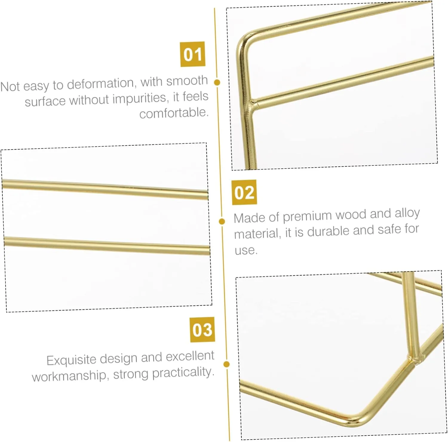 Yardwe 2pcs Mini Iron Rack for Dollhouse Doll House Accessories Simple Design for Displaying Doll Clothing and Decor Miniature Stand