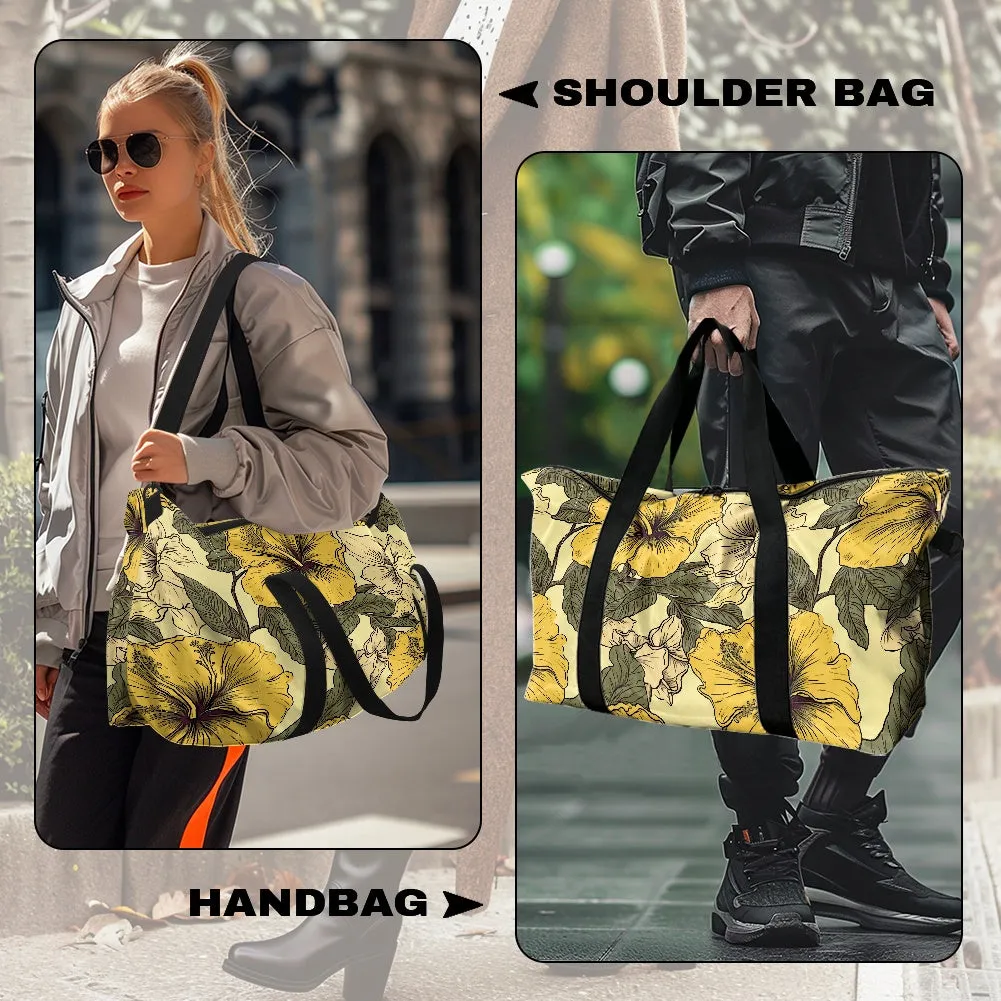 Yellow Hibiscus Lightweight luggage