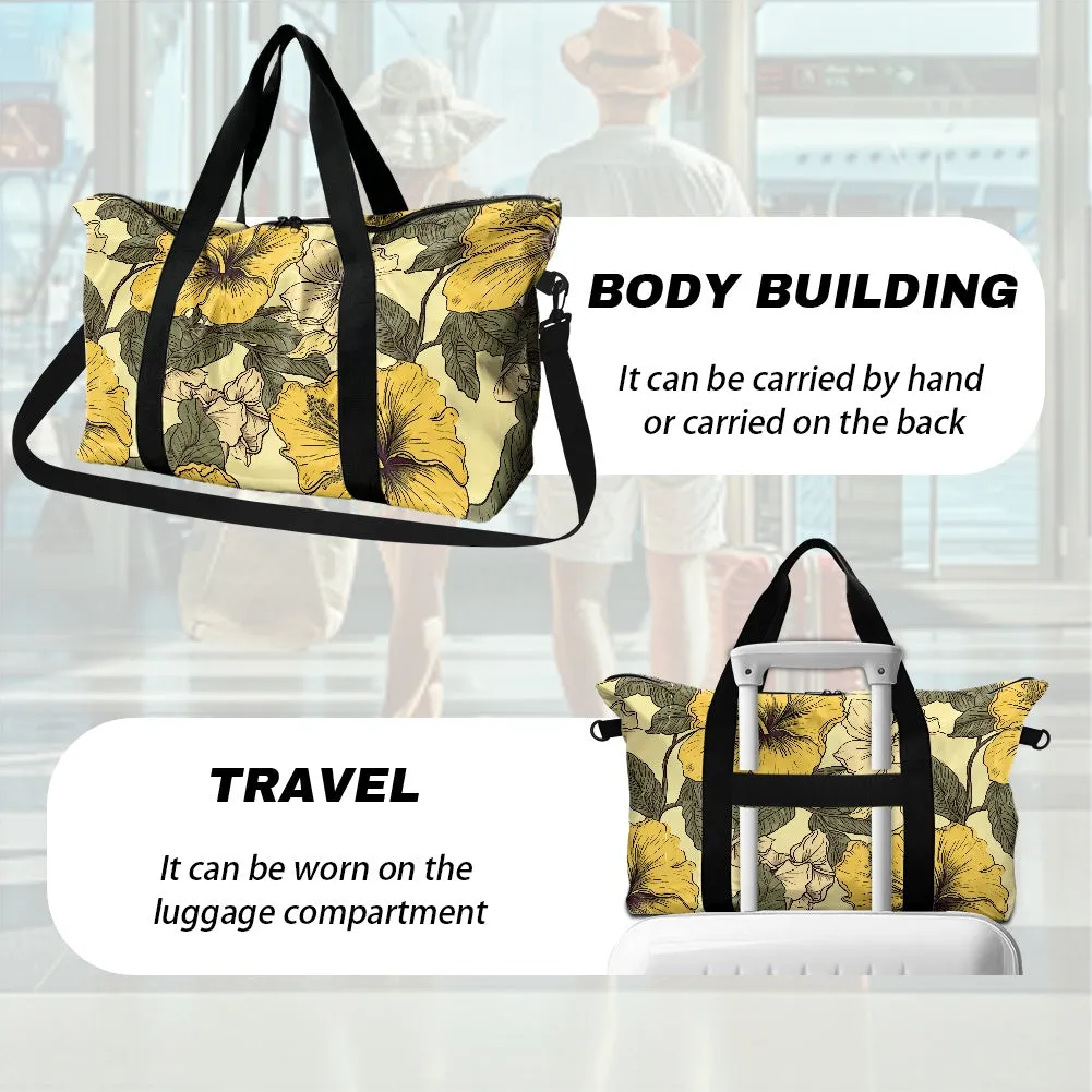 Yellow Hibiscus Lightweight luggage