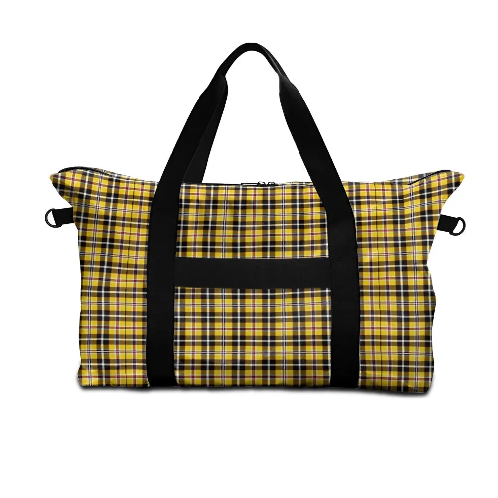 Yellow Plaid Lightweight luggage