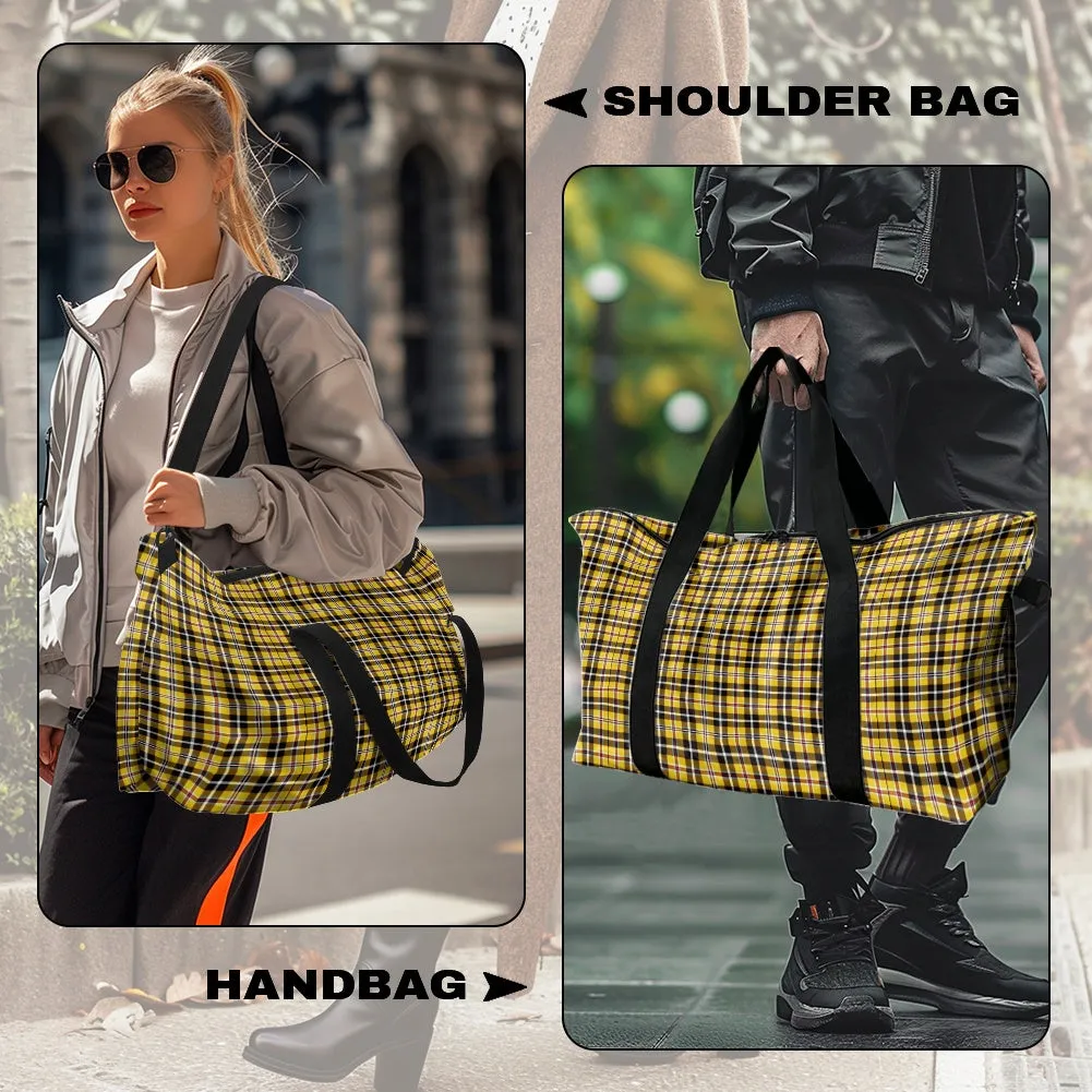 Yellow Plaid Lightweight luggage