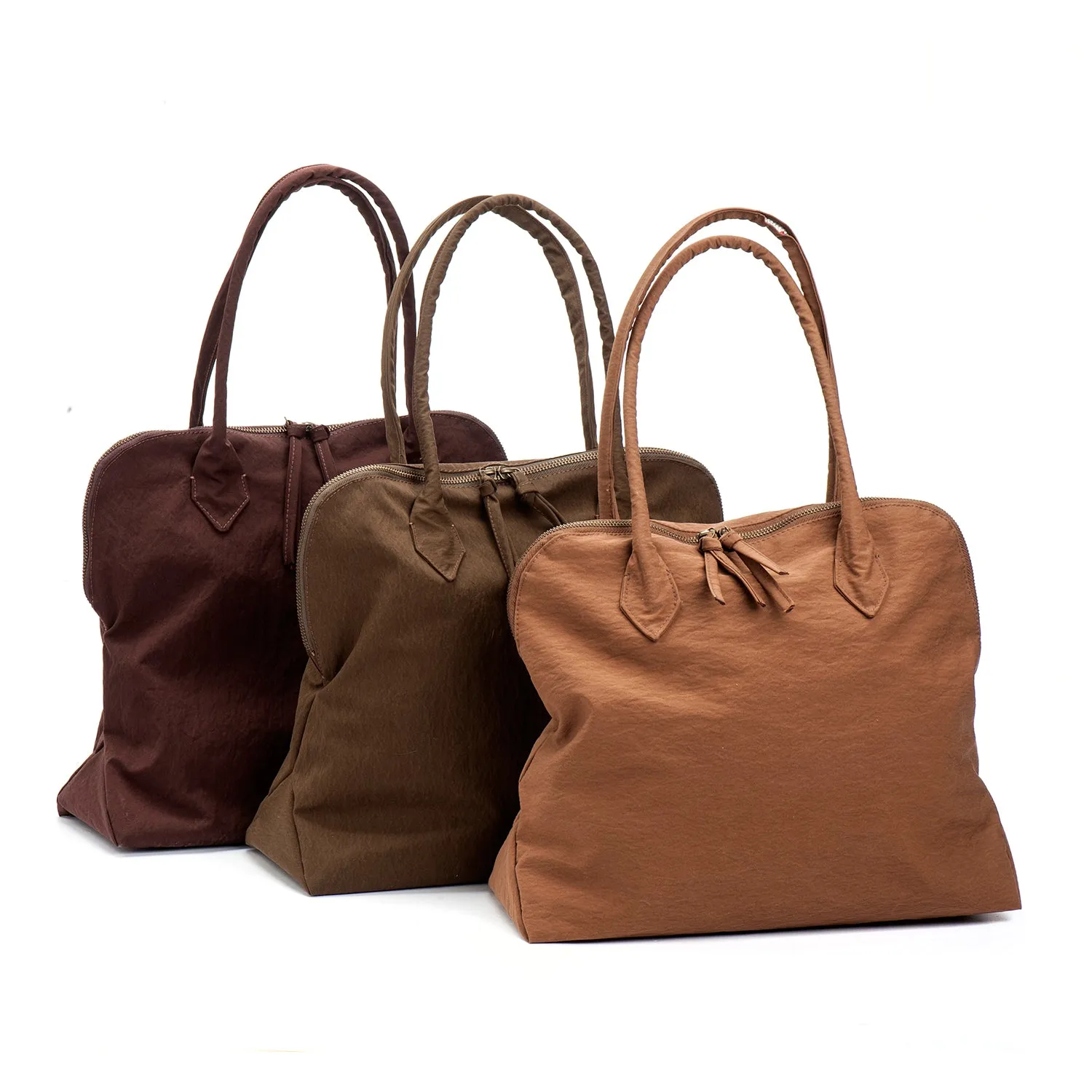 YOKO Coffee Brown Vegan Lightweight Fabric Bag