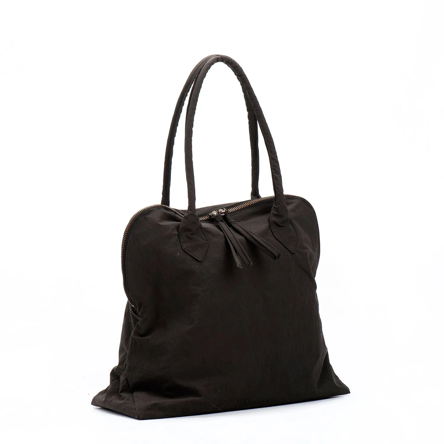 YOKO Dark Brown Vegan Lightweight Fabric Bag
