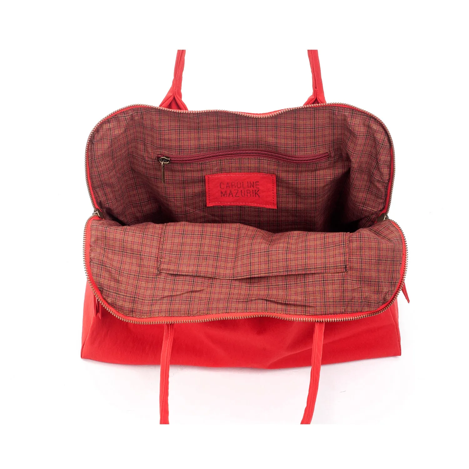 YOKO Red Vegan Lightweight Fabric Bag