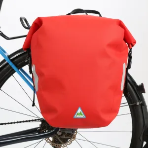 Yonder 25L Waterproof Pannier Bag - Red - Brae Cycling