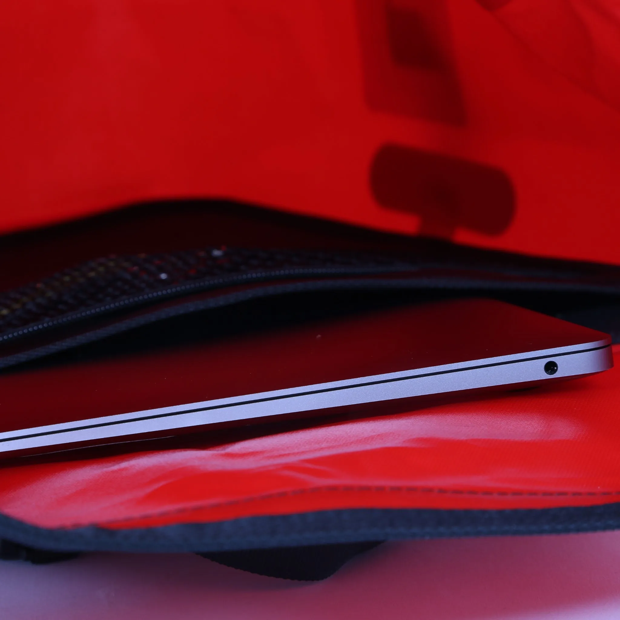 Yonder 25L Waterproof Pannier Bag - Red - Brae Cycling