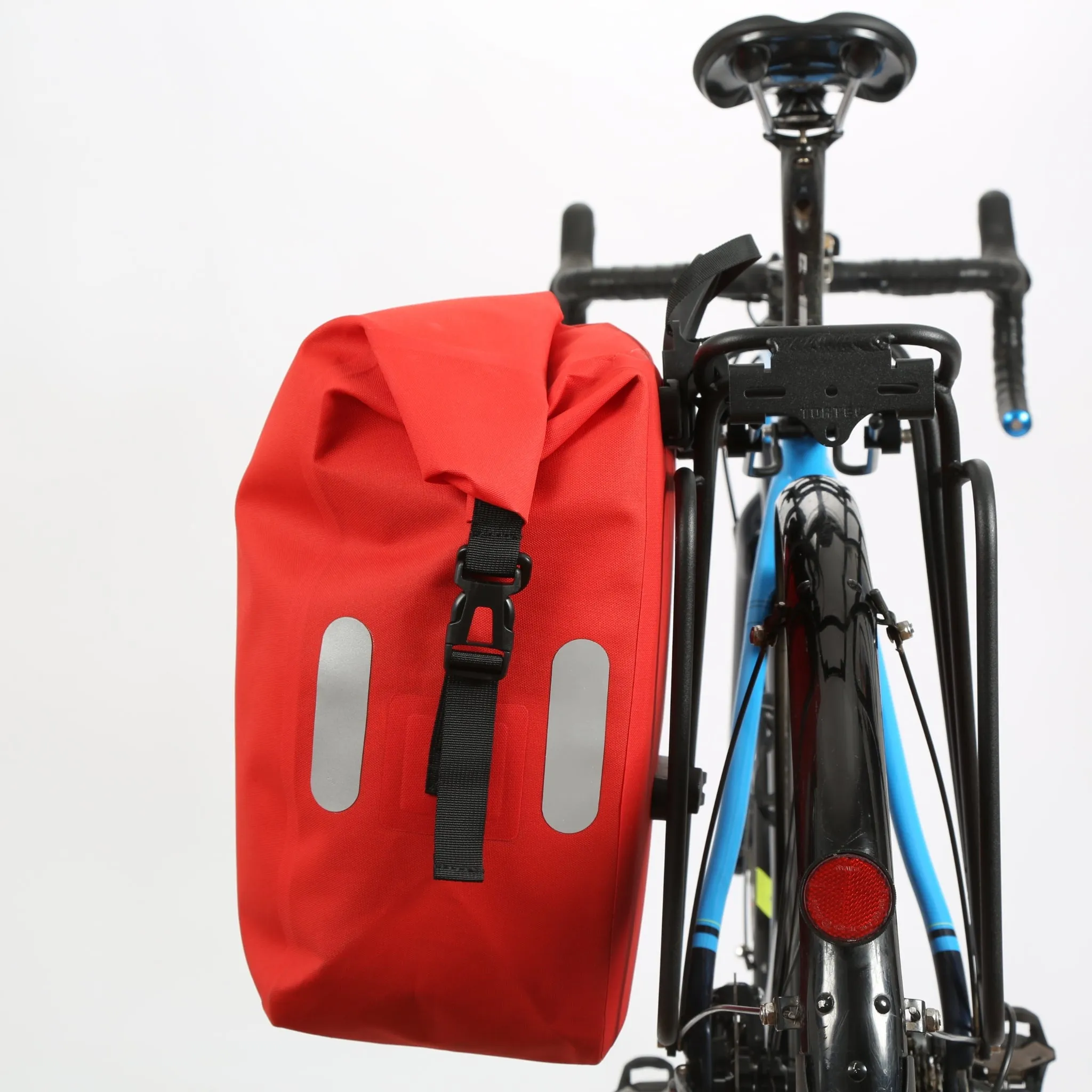 Yonder 25L Waterproof Pannier Bag - Red - Brae Cycling