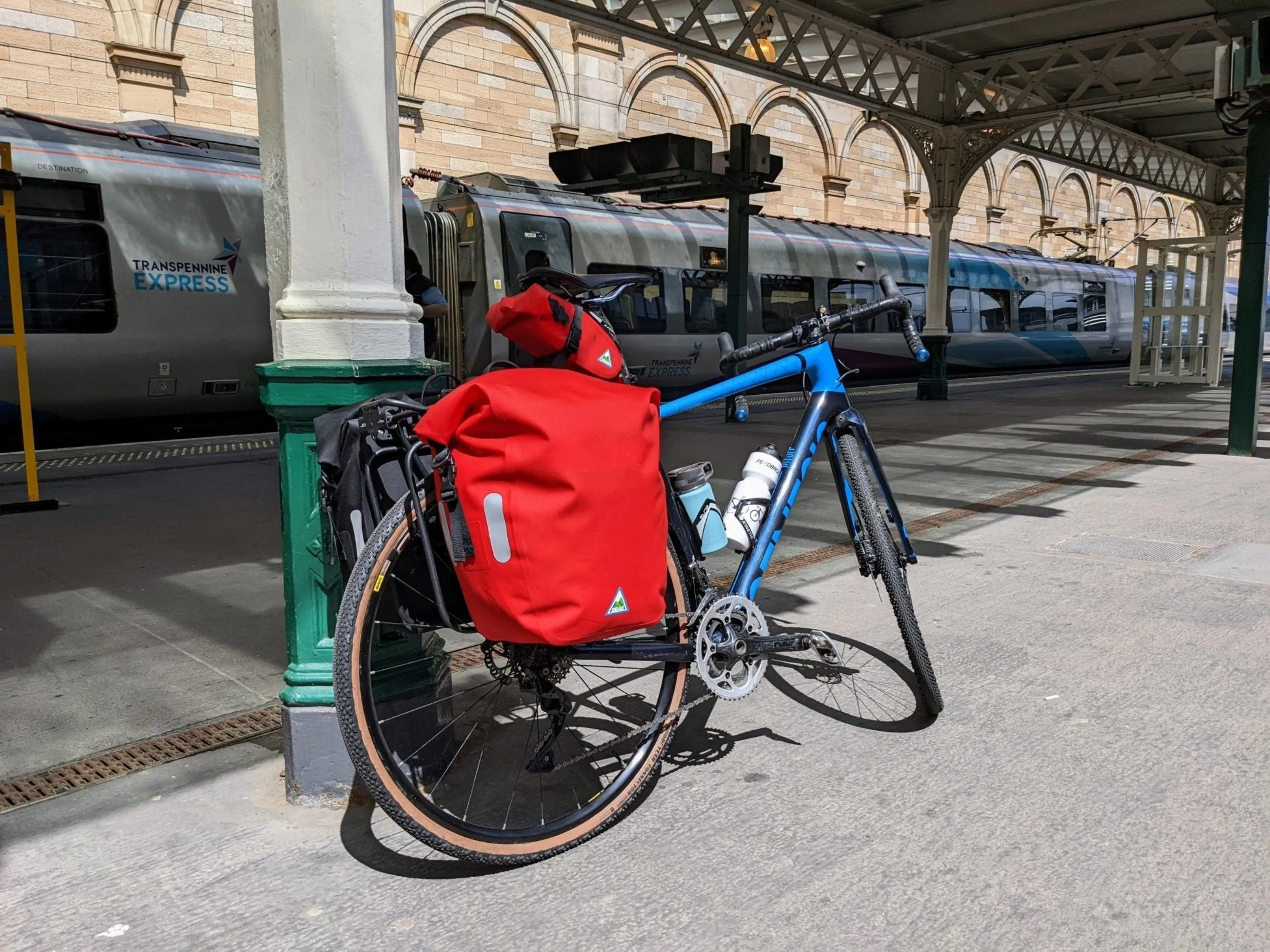 Yonder 25L Waterproof Pannier Bag - Red - Brae Cycling