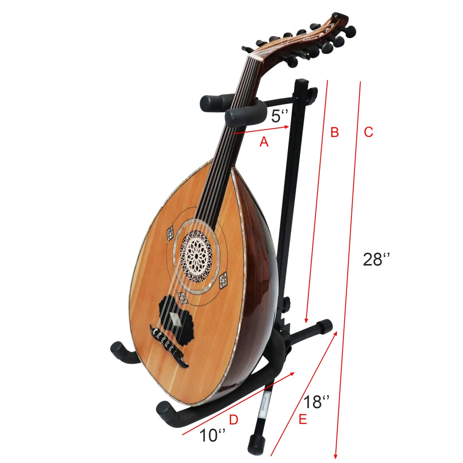 Zaza percussion - Portable Foldable Aluminum Oud Stand